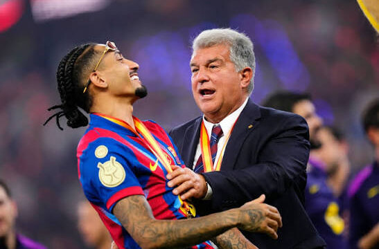 Laporta: Raphinha Remains a Key Part of Barcelona’s Plans