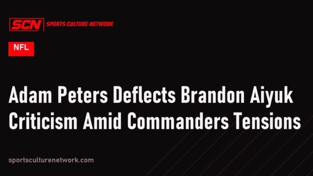 Adam Peters Deflects Brandon Aiyuk Criticism Amid Commanders Tensions