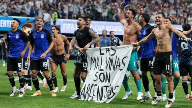 Argentina face disciplinary action for Falklands banner in semi-final win