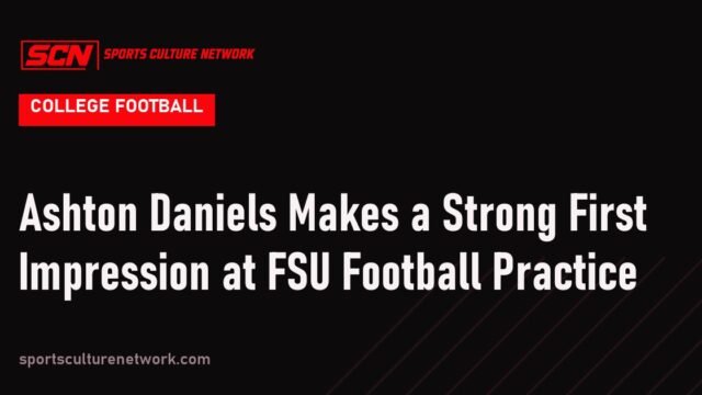 Ashton Daniels Makes a Strong First Impression at FSU Football Practice