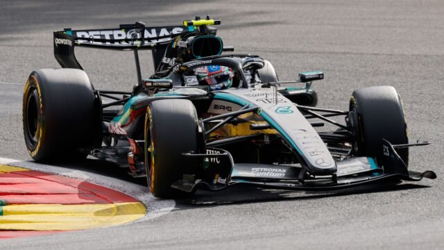 Antonelli fastest in Belgian GP practice as Russell struggles
