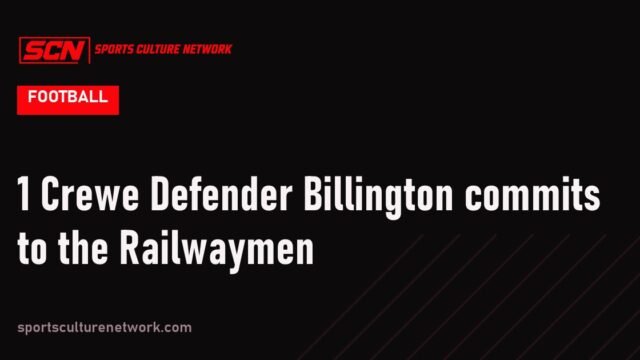 1 Crewe Defender Billington commits to the Railwaymen