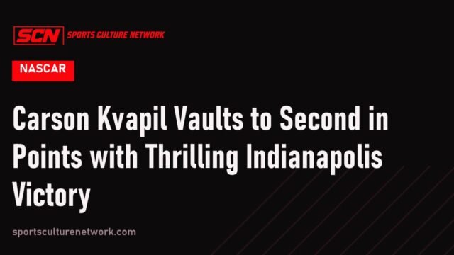 Carson Kvapil Vaults to Second in Points with Thrilling Indianapolis Victory