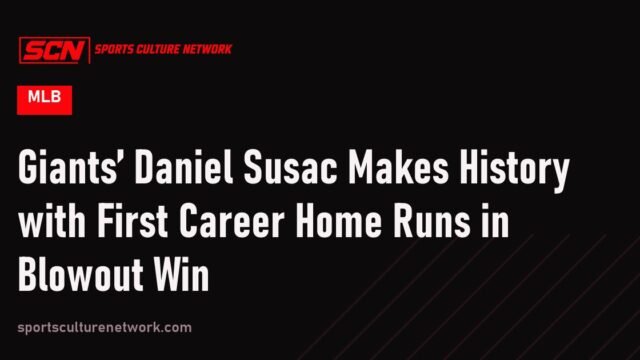 Giants’ Daniel Susac Makes History with First Career Home Runs in Blowout Win