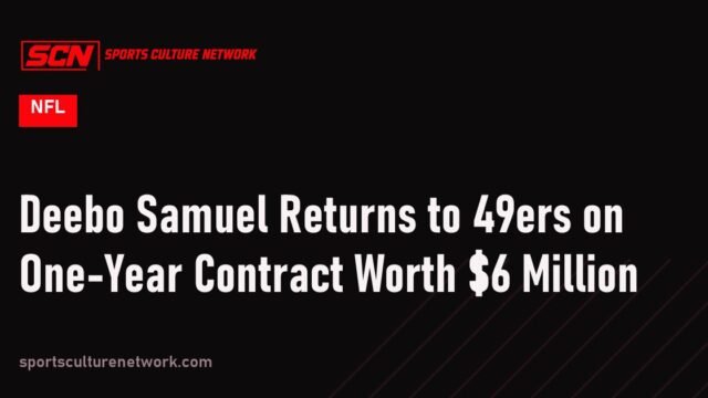 Deebo Samuel Returns to 49ers on One-Year Contract Worth $6 Million