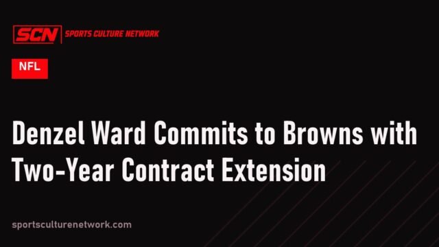Denzel Ward Commits to Browns with Two-Year Contract Extension