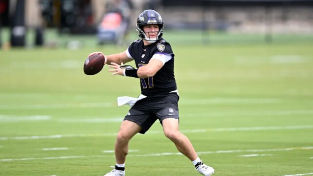 Ravens Waive Quarterback Diego Pavia with Training Camp Looming