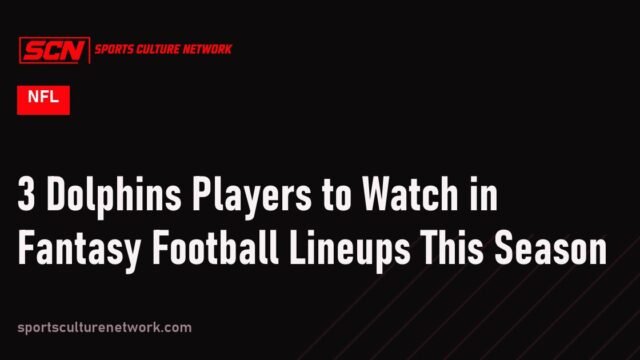 3 Dolphins Players to Watch in Fantasy Football Lineups This Season