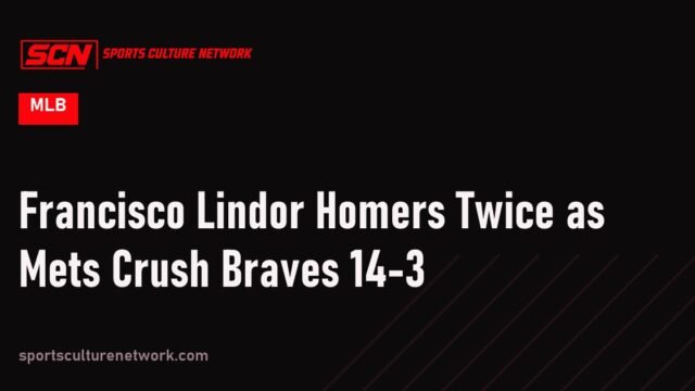 Francisco Lindor Homers Twice as Mets Crush Braves 14-3