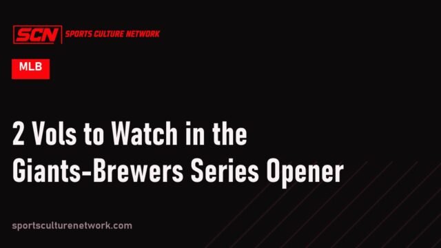2 Vols to Watch in the Giants-Brewers Series Opener