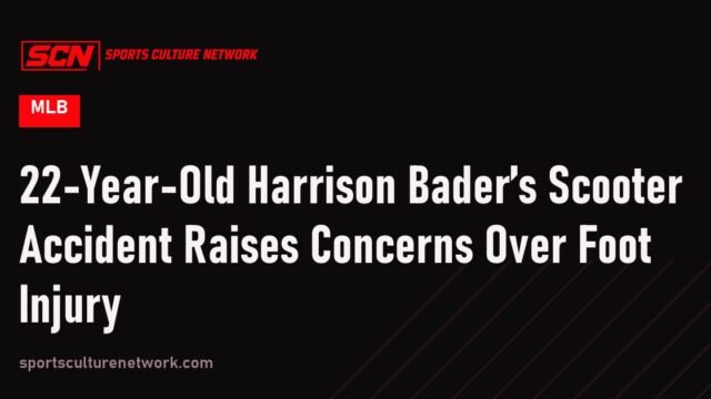22-Year-Old Harrison Bader’s Scooter Accident Raises Concerns Over Foot Injury