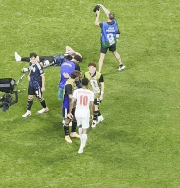 Jude Bellingham clashed with Argentina substitute Valentina Barco after the semi-final
