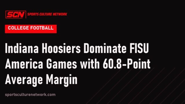 Indiana Hoosiers Dominate FISU America Games with 60.8-Point Average Margin