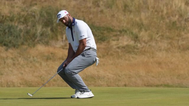 Club-throwing Jon Rahm gets conduct warning at British Open