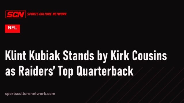 Klint Kubiak Stands by Kirk Cousins as Raiders’ Top Quarterback