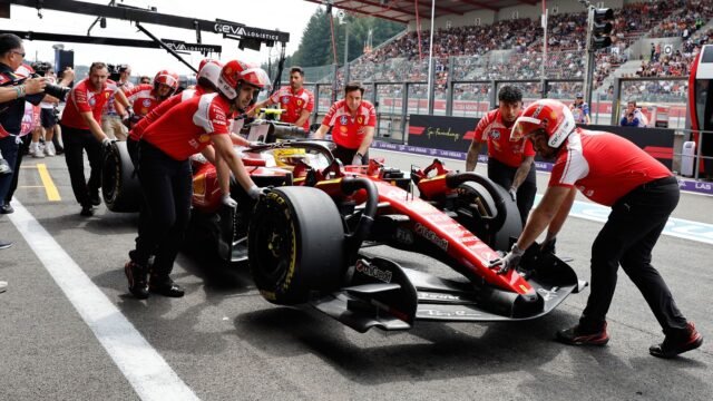 Hamilton, Leclerc avoid Spa grid penalties as Ferrari fined for tyre error