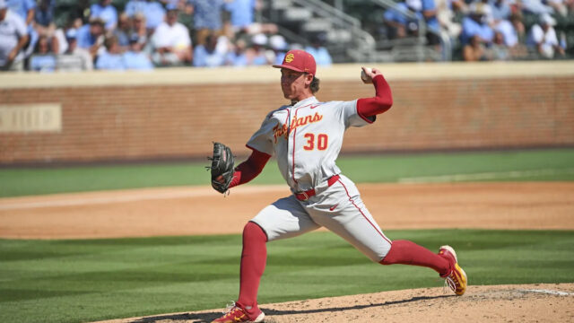 USC star pitcher Mason Edwards officially signs with Attletics