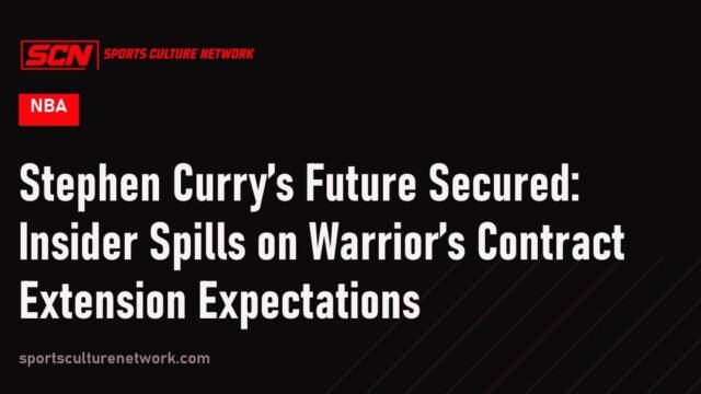 Stephen Curry’s Future Secured: Insider Spills on Warrior’s Contract Extension Expectations