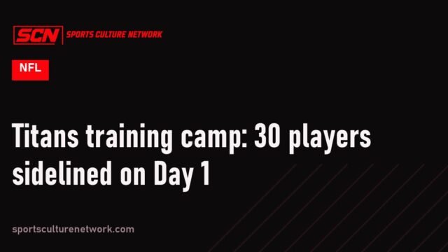 Titans training camp: 30 players sidelined on Day 1
