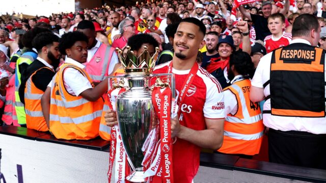 Arsenal consider two centre-backs as cover for William Saliba after major injury blow