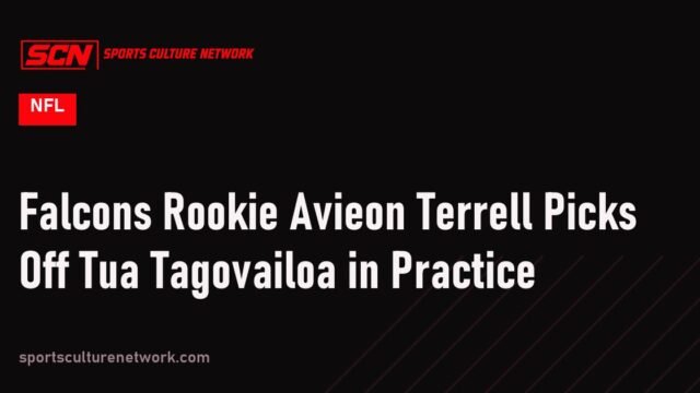 Falcons Rookie Avieon Terrell Picks Off Tua Tagovailoa in Practice