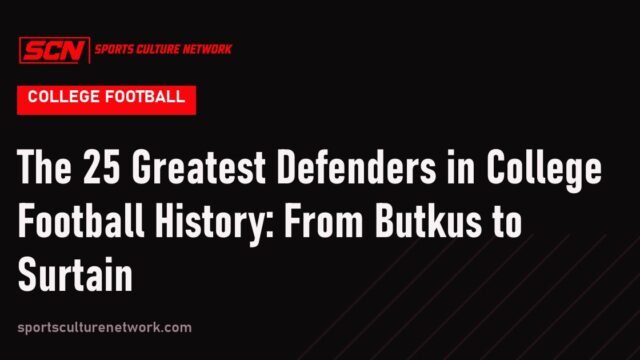 The 25 Greatest Defenders in College Football History: From Butkus to Surtain