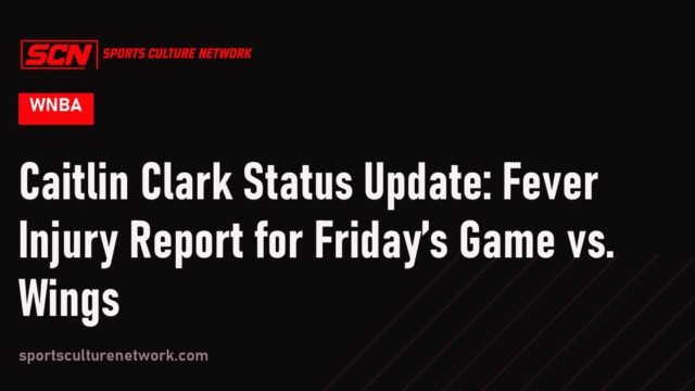 Caitlin Clark Status Update: Fever Injury Report for Friday’s Game vs. Wings