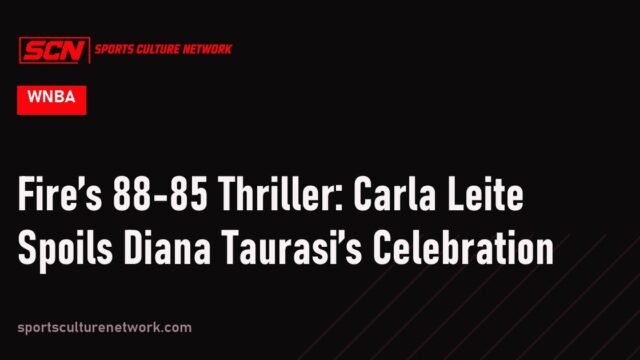 Fire’s 88-85 Thriller: Carla Leite Spoils Diana Taurasi’s Celebration