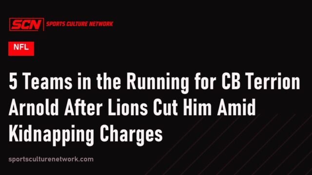 5 Teams in the Running for CB Terrion Arnold After Lions Cut Him Amid Kidnapping Charges
