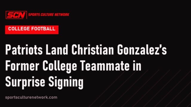 Patriots Land Christian Gonzalez’s Former College Teammate in Surprise Signing