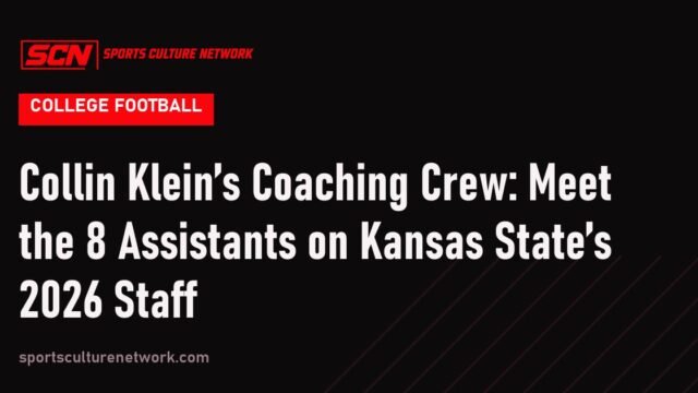 Collin Klein’s Coaching Crew: Meet the 8 Assistants on Kansas State’s 2026 Staff
