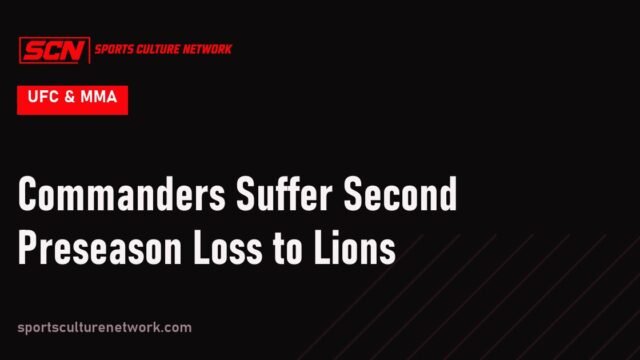 Commanders Suffer Second Preseason Loss to Lions