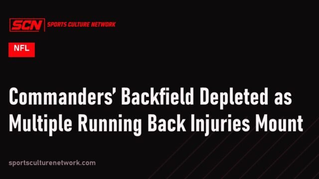 Commanders’ Backfield Depleted as Multiple Running Back Injuries Mount