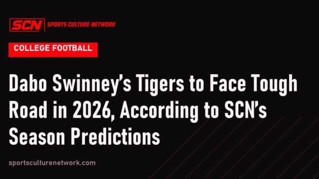 Dabo Swinney’s Tigers to Face Tough Road in 2026, According to SCN’s Season Predictions