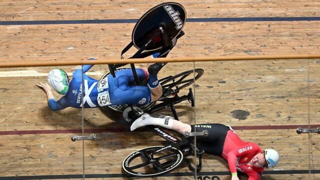 Wales’ Edmunds Suffers Devastating Crash in Keirin