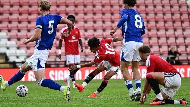 Man Utd Teen Sensation Gabriel Makes PL2 Debut with Goal