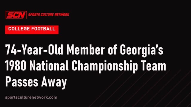74-Year-Old Member of Georgia’s 1980 National Championship Team Passes Away