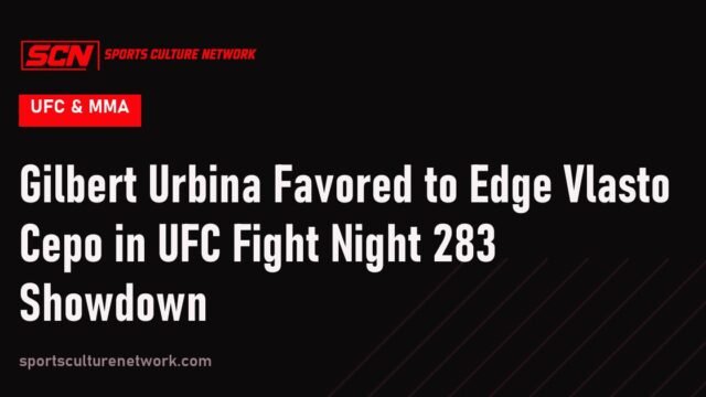 Gilbert Urbina Favored to Edge Vlasto Cepo in UFC Fight Night 283 Showdown