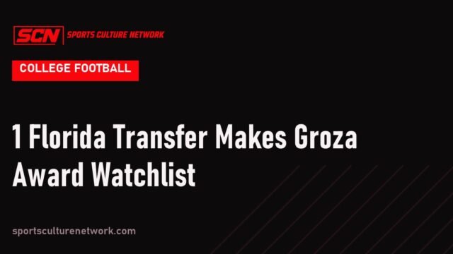 1 Florida Transfer Makes Groza Award Watchlist