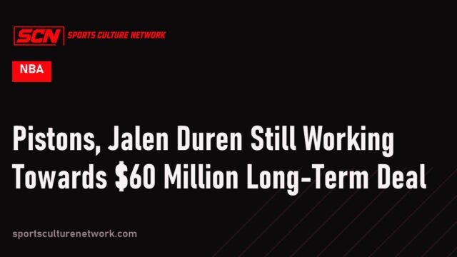 Pistons, Jalen Duren Still Working Towards $60 Million Long-Term Deal