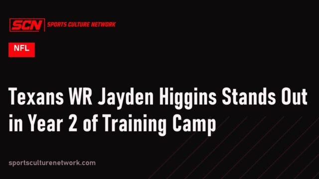 Texans WR Jayden Higgins Stands Out in Year 2 of Training Camp