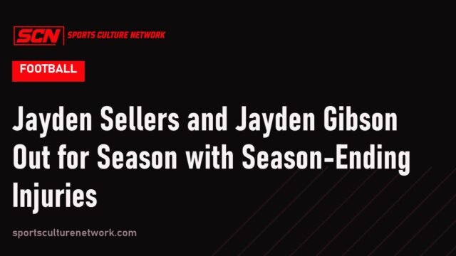 Jayden Sellers and Jayden Gibson Out for Season with Season-Ending Injuries