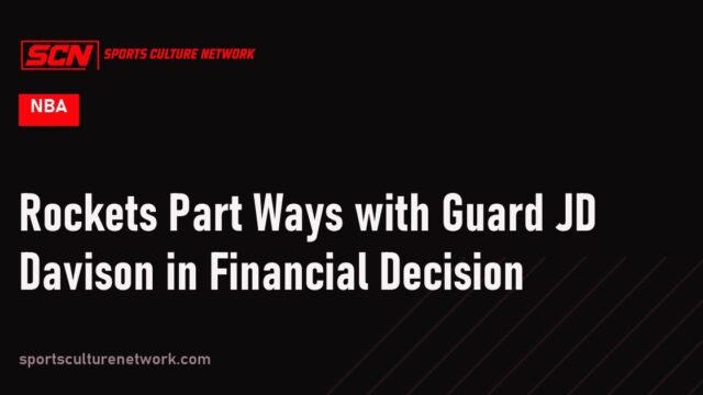 Rockets Part Ways with Guard JD Davison in Financial Decision