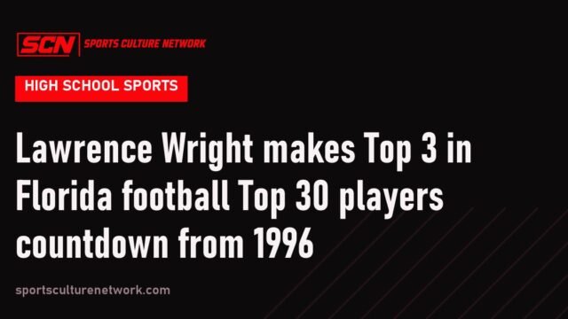 Lawrence Wright makes Top 3 in Florida football Top 30 players countdown from 1996
