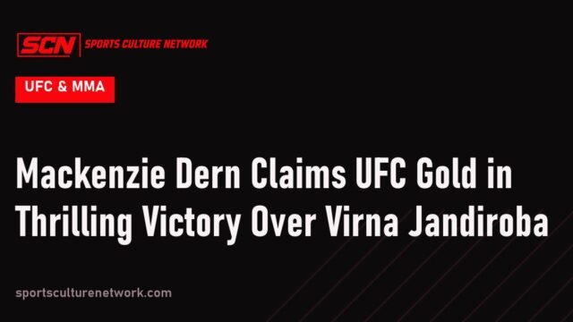 Mackenzie Dern Claims UFC Gold in Thrilling Victory Over Virna Jandiroba