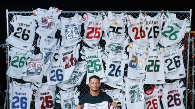 Chiefs’ Mahomes Gives Away 28 New Adidas Uniforms to Local High Schools