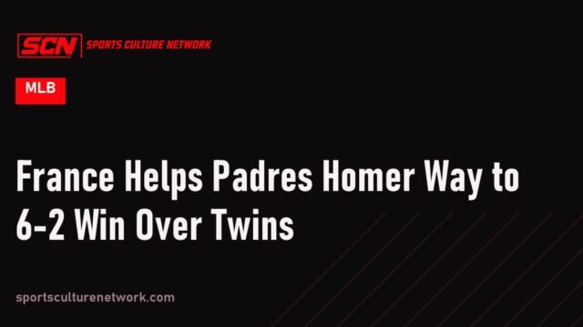 France Helps Padres Homer Way to 6-2 Win Over Twins