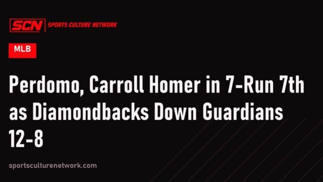 Perdomo, Carroll Homer in 7-Run 7th as Diamondbacks Down Guardians 12-8