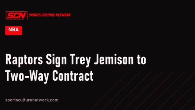 Raptors Sign Trey Jemison to Two-Way Contract