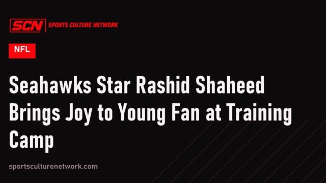 Seahawks Star Rashid Shaheed Brings Joy to Young Fan at Training Camp